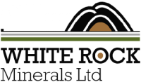 White Rock Minerals (WRM)의 로고.