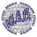 Warehouses Estates Belgium (WEB)의 로고.