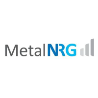 Metalnrg (MNRG)의 로고.