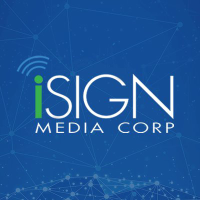 Isign Media Solutions (CE) (ISDSF)의 로고.