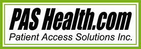 Patient Access Solutions (CE) (PASO)의 로고.