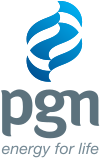 PT Perusahaan Gas Negara... (PK) (PPAAY)의 로고.