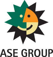 ASE Technology (ASX)의 로고.