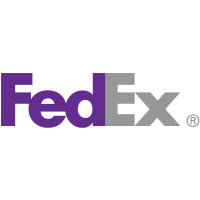 FedEx (FDX)의 로고.