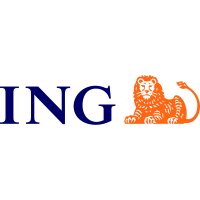 ING Groep NV (ING)의 로고.