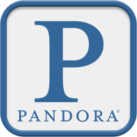 Pandora (P)의 로고.