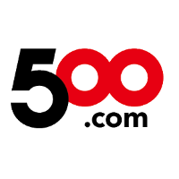 500 com (WBAI)의 로고.