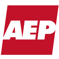 American Electric Power (AEP)의 로고.