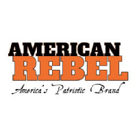 American Rebel (AREB)의 로고.