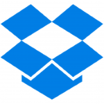 Dropbox (DBX)의 로고.