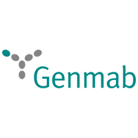 Genmab AS (GMAB)의 로고.