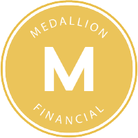 Medallion Financial (MFIN)의 로고.