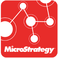 MicroStrategy (MSTR)의 로고.