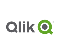  (QLIK)의 로고.
