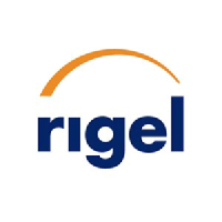 Rigel Pharmaceuticals (RIGL)의 로고.