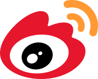 Weibo (WB)의 로고.