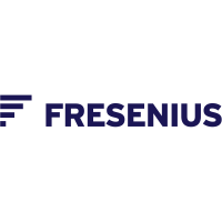 Fresenius SE & Co KGaA (FRE)의 로고.