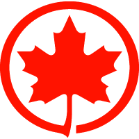 Air Canada (AC)의 로고.